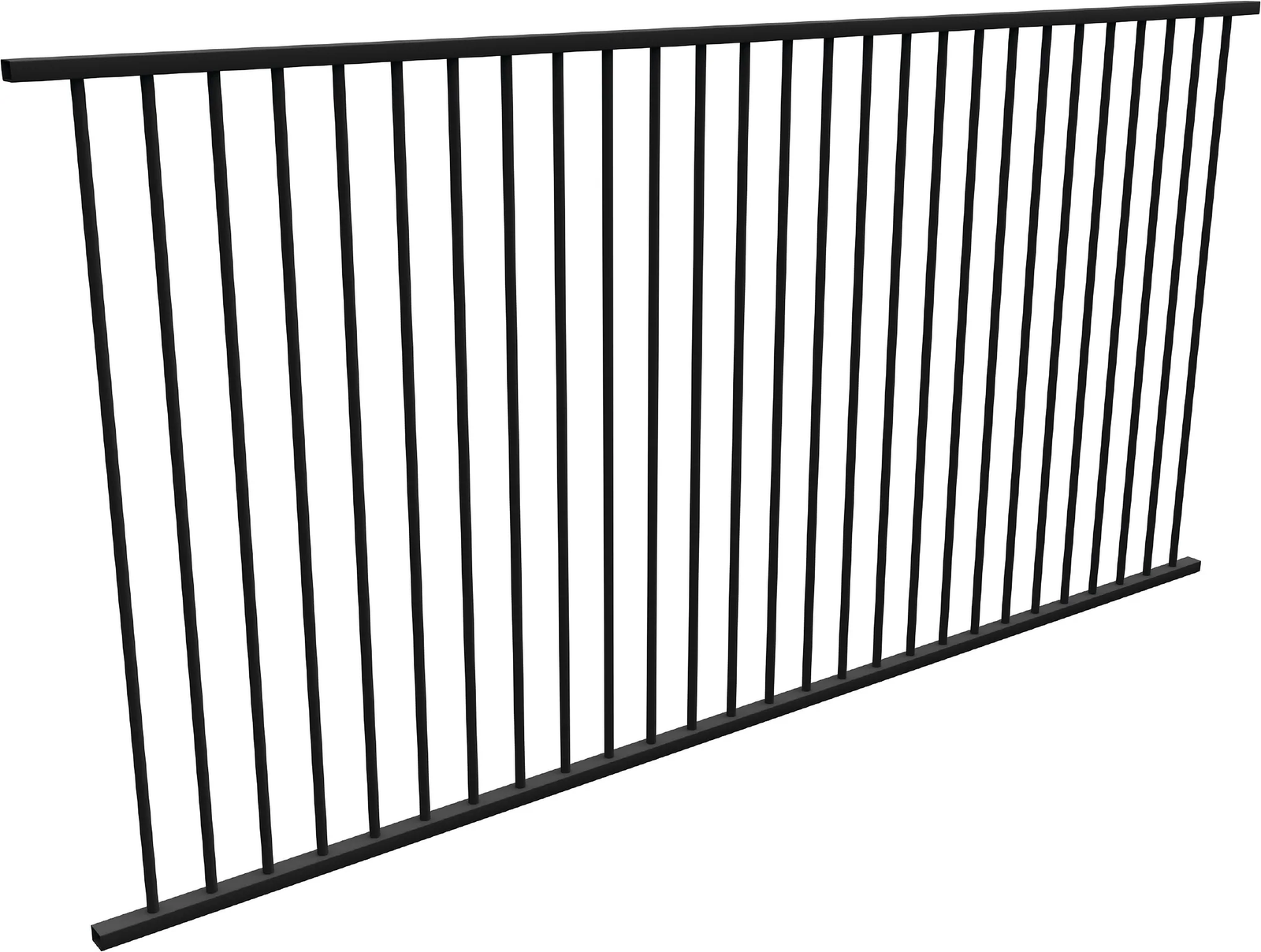 Tubular Pool Fence 1.2x2.4 Black